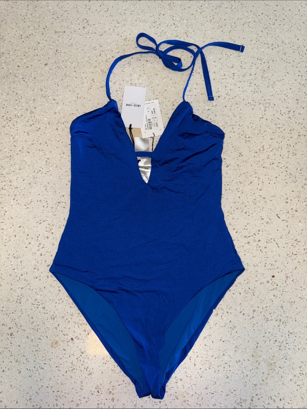 IRIS & INK One-Piece Swimsuit in Bold Blue - Unbranded